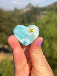 Larimar Rounded Heart