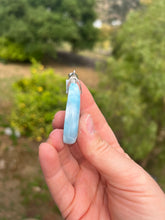 Load image into Gallery viewer, Larimar Teardrop Cab Sterling Silver Pendant