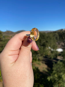 Honey Citrine Ring Size 10