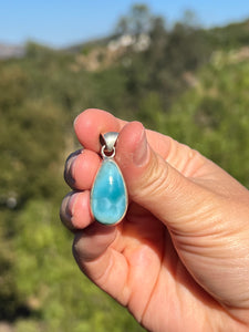 Larimar Teardrop Pendant