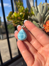 Load image into Gallery viewer, Larimar Teardrop Pendant