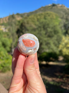 Cotton Candy Agate Druzy Sphere