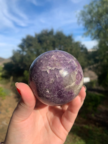 Lepidolite Sphere 69mm