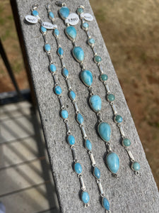 Larimar Variety Sterling Silver Bracelets