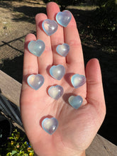 Load image into Gallery viewer, Aquamarine Mini Hearts Intuitively Selected