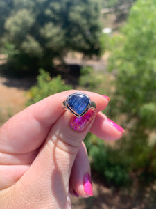 Blue Kyanite Sterling Silver Ring Size 5.5