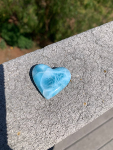 Larimar Thick Rounded Heart 68T