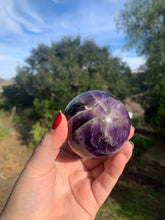 Load image into Gallery viewer, Chevron Amethyst Sphere 66mm