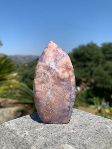 Pink Amethyst Druzy Flame