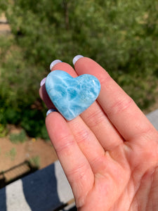 Larimar Thick Rounded Heart 68T