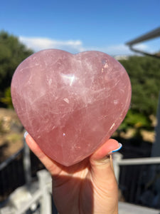 Rose Quartz Star Heart