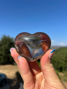 Smokey Citrine Puffy Heart