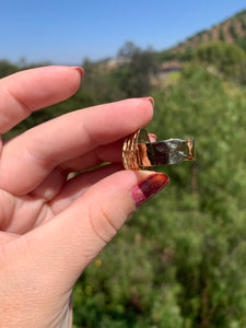 Citrine Gold Ring Size 7 Adjustable