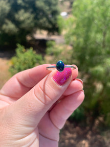 Dark Opal Ring Variety Sterling Silver