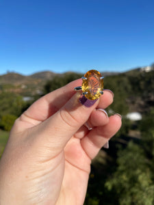 Honey Citrine Ring Variety Size 6