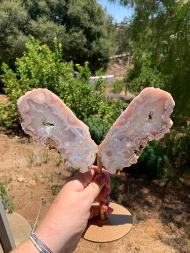 Pink Amethyst Butterfly Wings