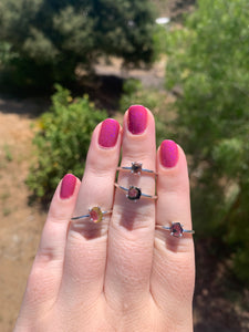 Watermelon Tourmaline Ring Variety Sterling Silver