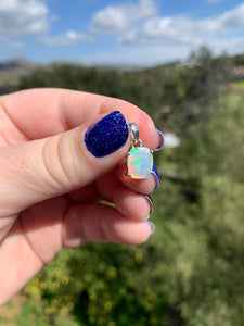 Faceted Sterling Silver Opal Pendants Variety*