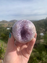 Load image into Gallery viewer, Lavender Pink Amethyst Sphere 69mm