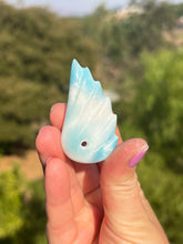 Load image into Gallery viewer, Larimar Drilled Hole Angel Wing