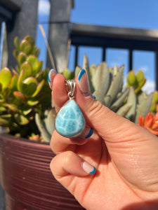 Larimar Teardrop Pendant