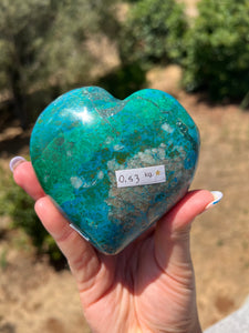 Chrysocolla Heart