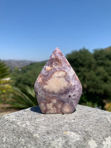 Pink Amethyst Druzy Flame