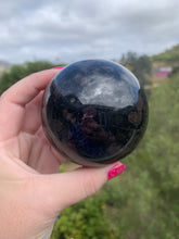 Load image into Gallery viewer, Black Tourmaline Sphere 77mm