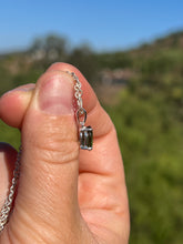 Load image into Gallery viewer, Moldavite Sterling Silver Necklace 18&quot;