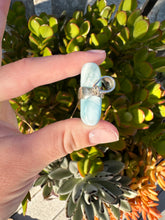 Load image into Gallery viewer, Larimar sterling silver arrowhead Pendant*