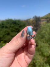 Load image into Gallery viewer, Larimar Riunded Teardrop Sterling Silver Pendant