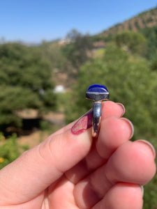 Lapis Sterling Silver Ring Size 6