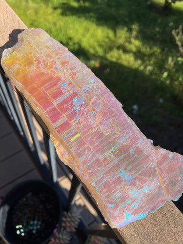 Aura Quartz Elestial Plate