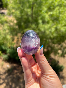 Fluorite Egg on Stand