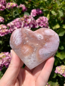 Pink Amethyst Druzy Heart on Stand