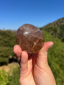 Rutilated Copper Quartz High Grade Palmstone