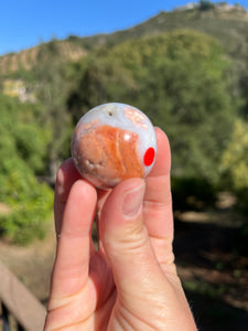 Cotton Candy Agate Druzy Sphere