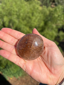 Rutilated Copper Quartz High Grade Palmstone