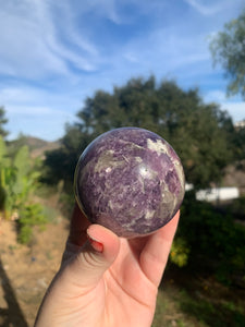 Lepidolite Sphere 69mm