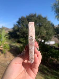 Pink Amethyst Heart on Stand