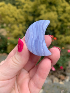 Blue Lace Agate Moons Variety