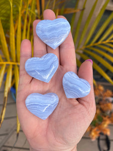 Blue Lace Agate Heart