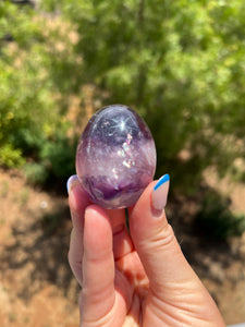 Fluorite Egg on Stand