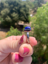 Load image into Gallery viewer, Lapis Sterling Silver Ring Size 7