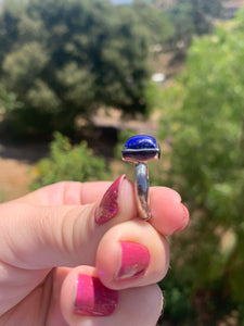 Lapis Sterling Silver Ring Size 7