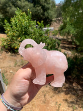 Load image into Gallery viewer, Rose Quartz Elephant Carving