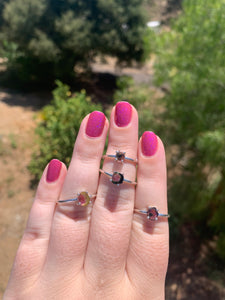 Watermelon Tourmaline Ring Variety Sterling Silver