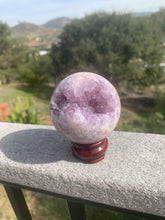 Load image into Gallery viewer, Lavender Pink Amethyst Sphere 69mm