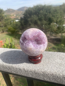 Lavender Pink Amethyst Sphere 69mm