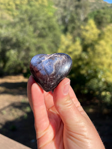 Gem Lepidolite Heart